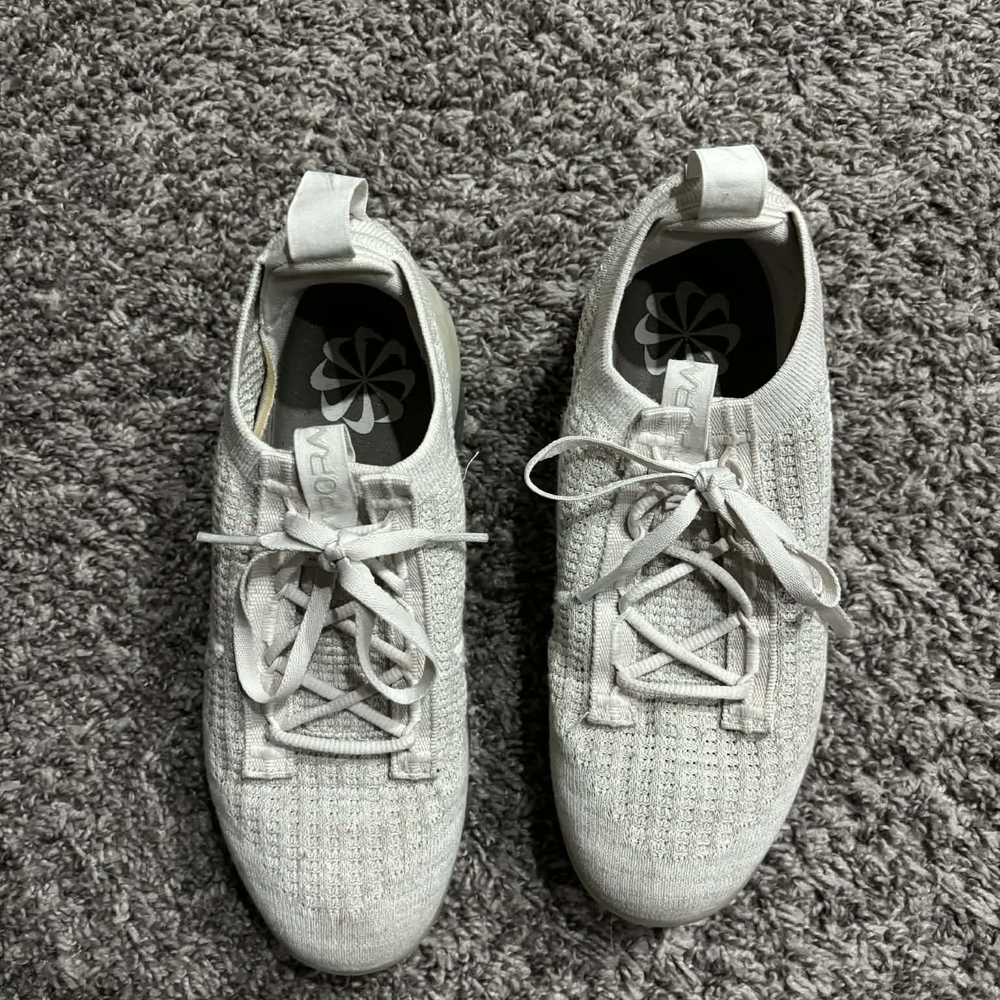 White Knit Sneakers